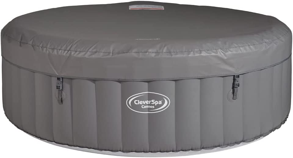 CleverSpa Cannes 6 Person Round Inflatable Outdoor Bubble Spa Hot Tub with 130 Airjets, 365 Freezeguard Technology - Review