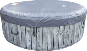 CleverSpa Ibeam Waikiki  Inflatable Hot Tub Spa Wood Effect - With Cover
