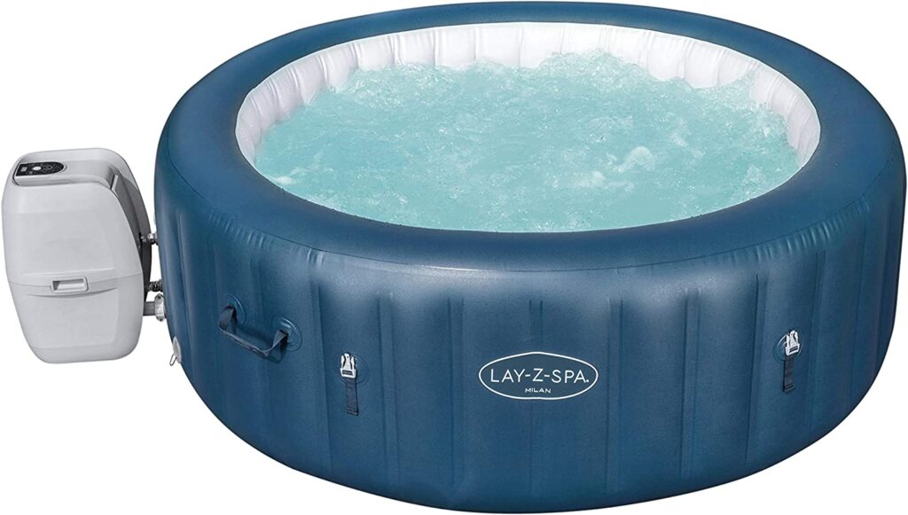 Lay-Z-Spa 60029 Milan Airjet Plus Inflatable Hot Tub, 6 Person